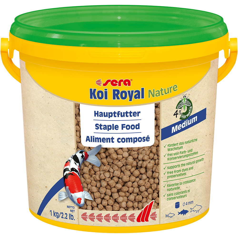 3800mL Sera Koi Royal Nature Medium - Nourriture pour poisso